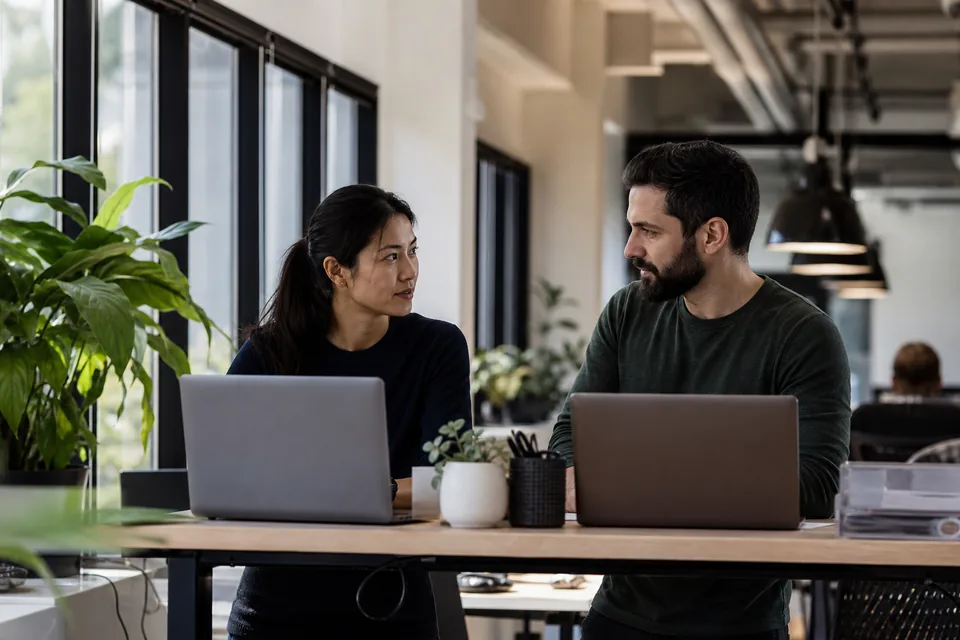 Engineer and moderation lead planning how flagged items reach human review